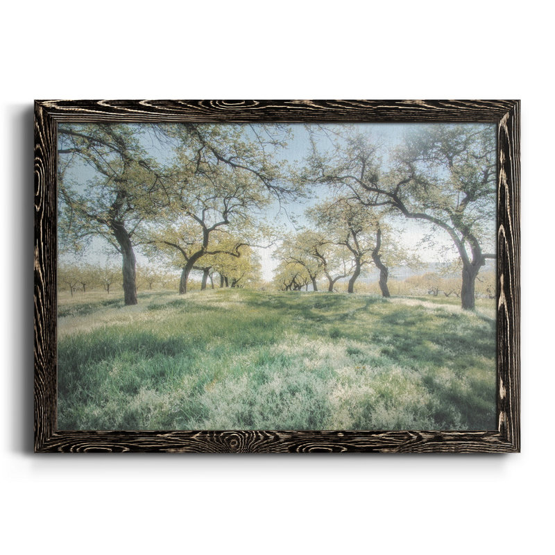 Charmante ambiance printanière - Photographie sur toile avec cadre photo, Noir, H 20 po x l 17 po x P 1,5 po