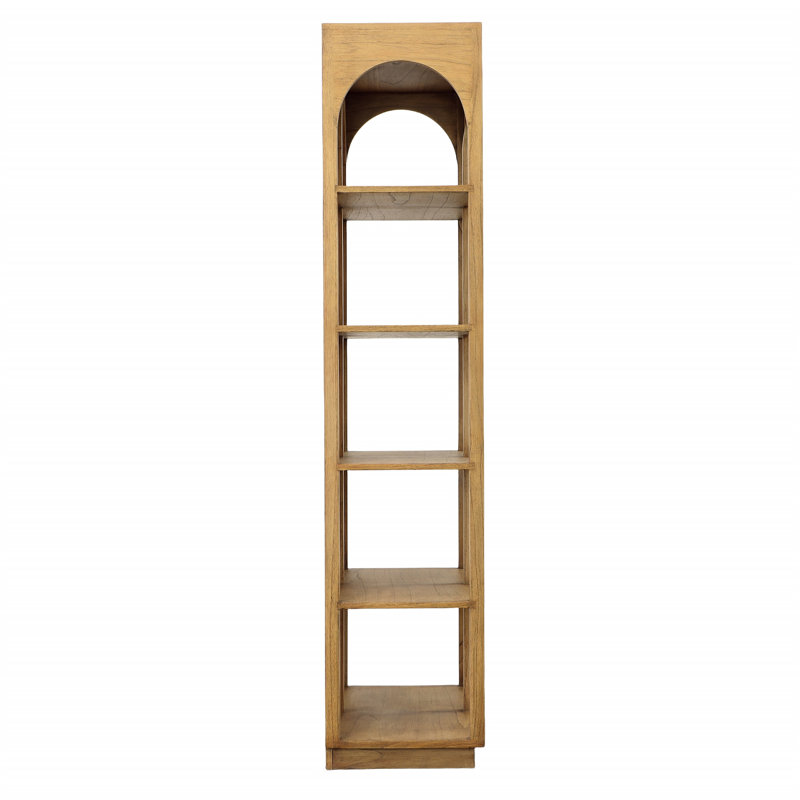Leonardo 79" Tall Mindi Wood Bookcase, Natural