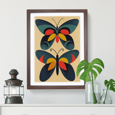 XC1022-3784X Retro Butterflies No.1 1 Piece Wall Art on Canvas