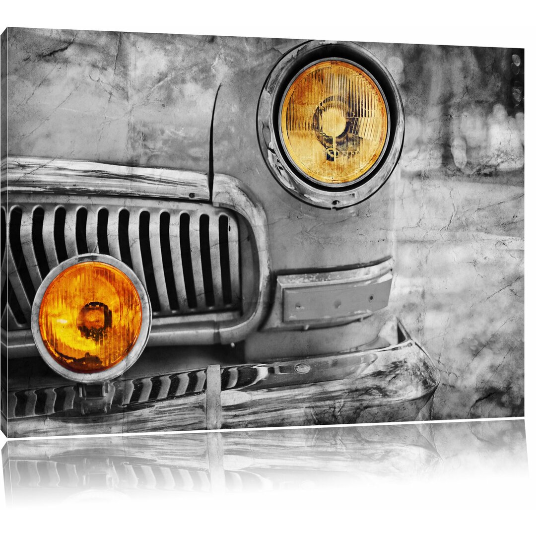 Leinwandbild „Retro Oldtimer", Grafikdruck