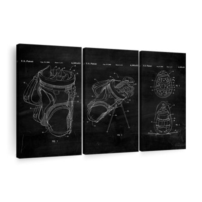 Rideaux de sac de golf Ridged