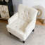 Fauteuil club capitonné, fauteuil d'appoint, fauteuil capitonné, canapé en velours côtelé-1813332920