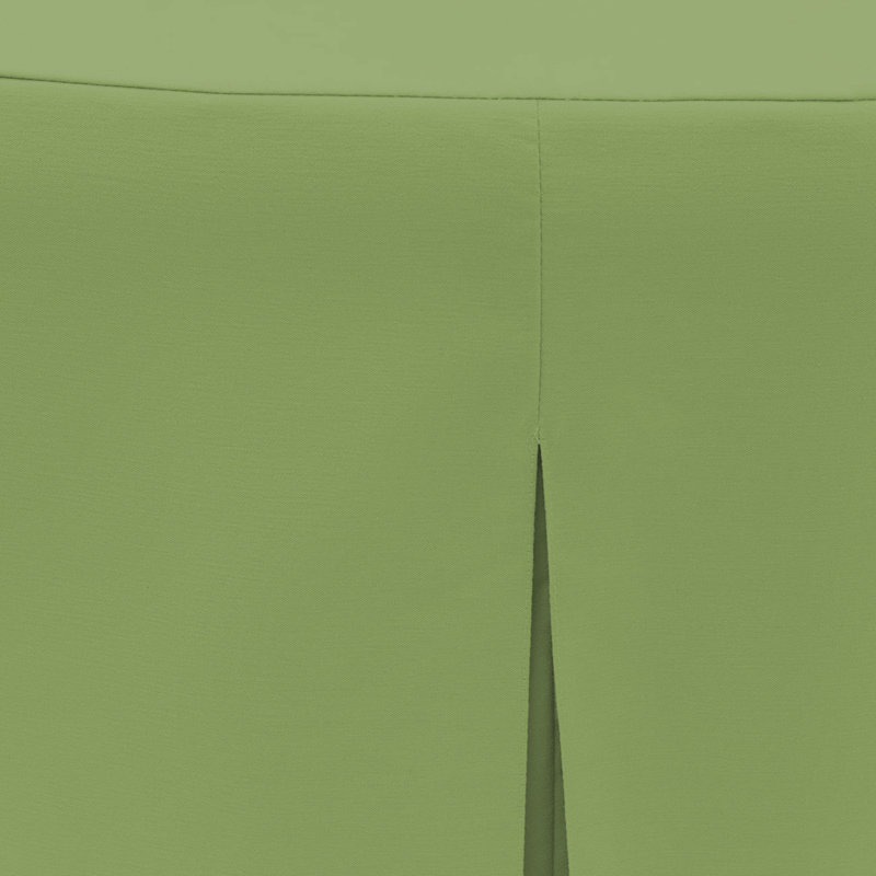 Pistachio Green 30-Inch Round Fitted Fabric Table Cover
