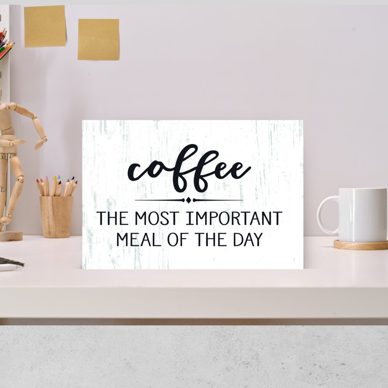 Café - art mural moderne abstrait rustique, H 18 po x l 12 po