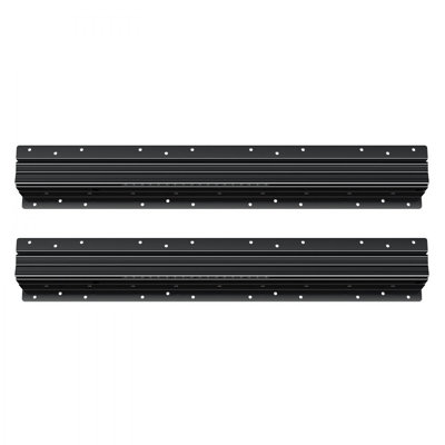 Undermount Drawer Slides, 24 inch, 260 LB Load Capacity Heavy-Duty Bottom Stair Cabinet Glides Track Runners, Full Extension Ball Bearing Under Stair Cabinet Rails, Black, Designed for DIY Replacement