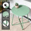 Petite table d'appoint ronde de 45 cm (18 pouces), table de chevet en métal avec structure en acier, table d'appoint légère pour terrasse, balcon, salon, chambre, etc.-133398983