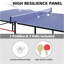 Table de ping-pong pliante double 9 po - 2 raquettes, 2 balles, 1 filet et ensemble de poteaux