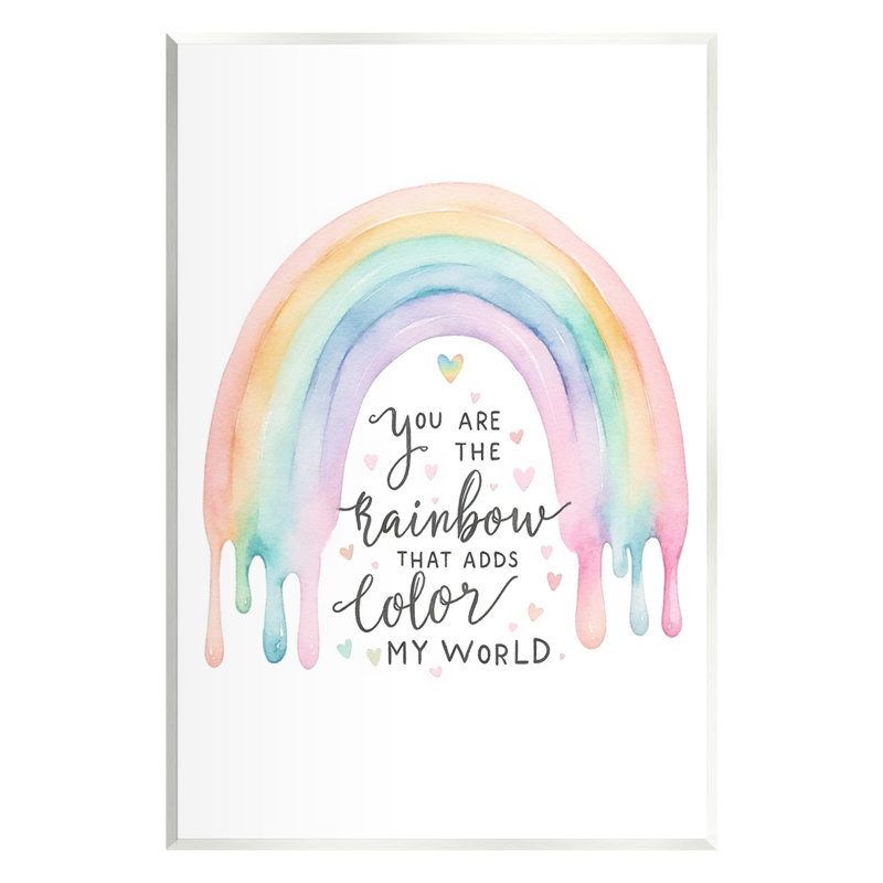 «Dripping Inspirational Rainbow» par Amanda Greenwood, H 19 po x l 13 po
