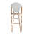 Indoor/Outdoor All-Weather Commercial Paris Chairs with Bamboo Print Frame-130346789-130346795