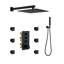 Système de douche thermostatique mural 3 fonctions 12 po-119149786