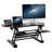 Mount-It! Height Adjustable Electric Standing Desk Converter, 48 in. Wide Sit Stand Desk w/ USB Port