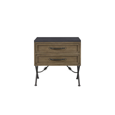 2 Drawer Nightstand - Almond