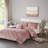 Velvet Comforter Set With Throw Pillow