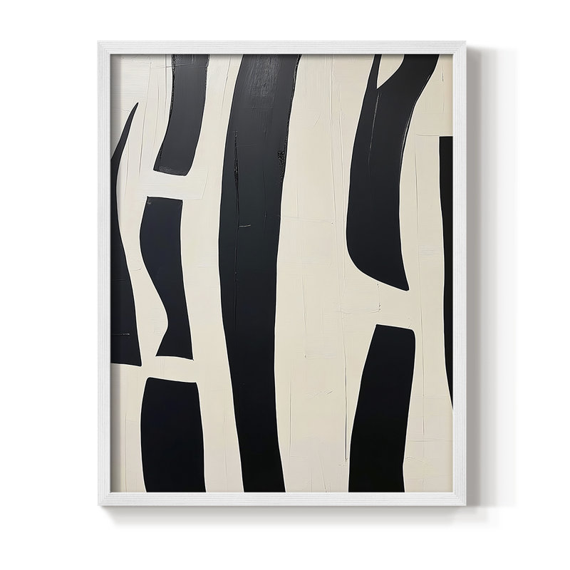 "ABSTRACT Series DCXCI" par J Paul, Blanc / Blanc, H 15 po x l 12 po