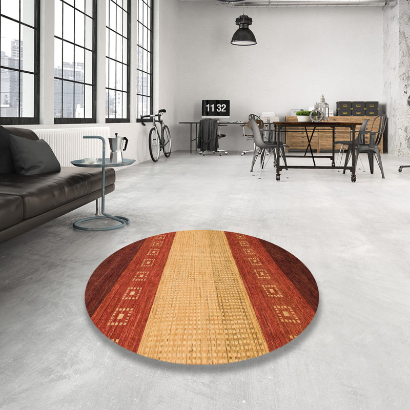 Southwestern Indoor Rug, Round 4'