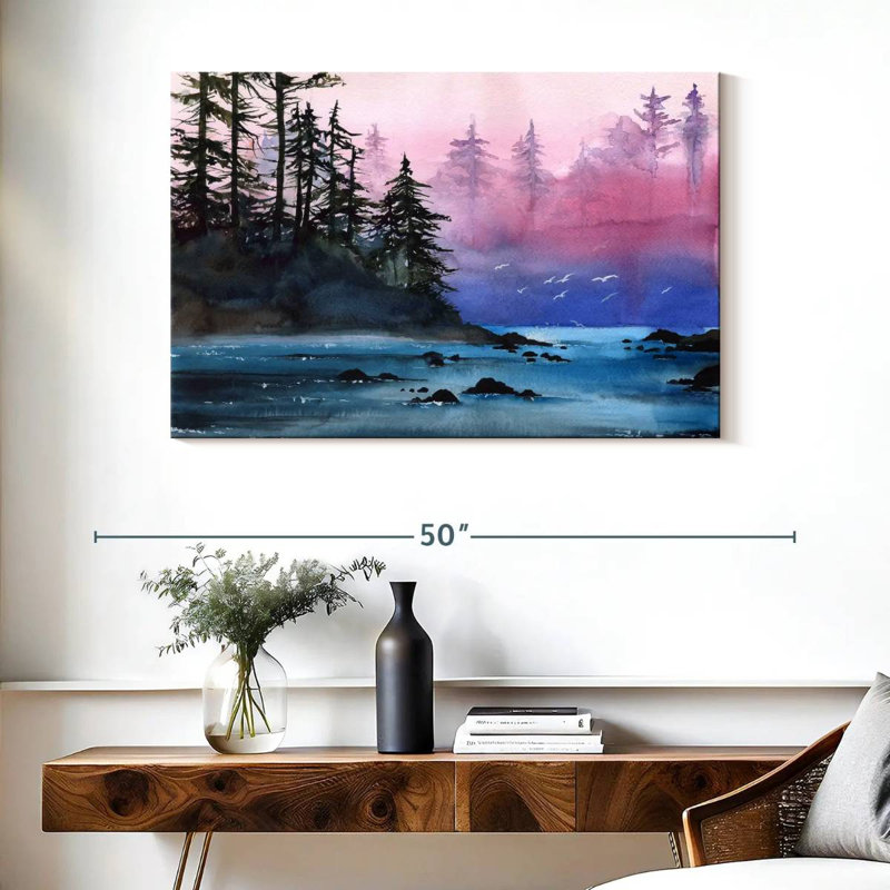 Alvord Misty Forest River, H 26 po x l 39 po