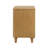 Emerson Fluted Wooden Nightstand With 3 Drawers & Gold Handles-1234717704