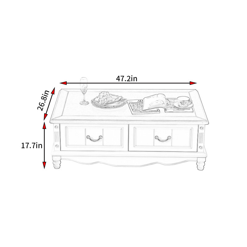Table basse American Minimalist Style