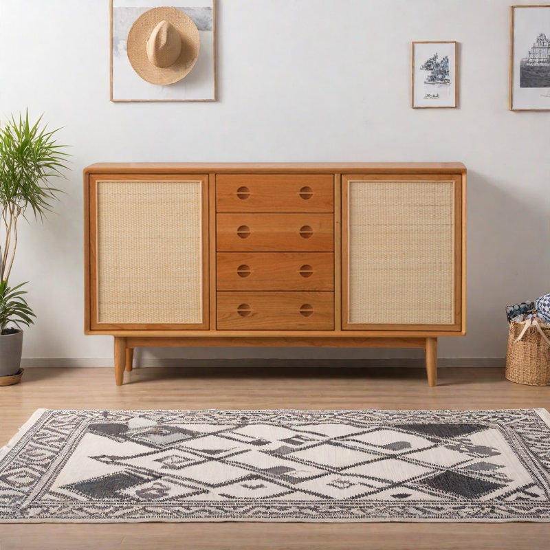 Armoire de rangement simple, H 33,46 po x l 55,12 po x P 15,75 po