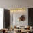 Dimmable Rectangular Lighting Champagne Gold Kitchen Island Light - Oval Crystal Ceiling Chandelier