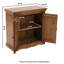 Artwork Solid Wood 2 -Door Accent Cabinet