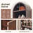  67" Tall Arched Bathroom Set of 2, 8 Tiers Arch Bathroom with Storage, Modern Farmhouse Bathroom with Adjustable Shelves-1790865664