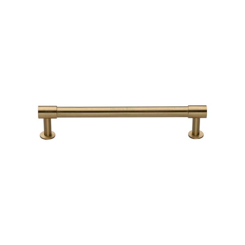 Heritage Brass Heritage Cabinet Pull Phoenix Design with Rose, 12.8cm, Satin Brass