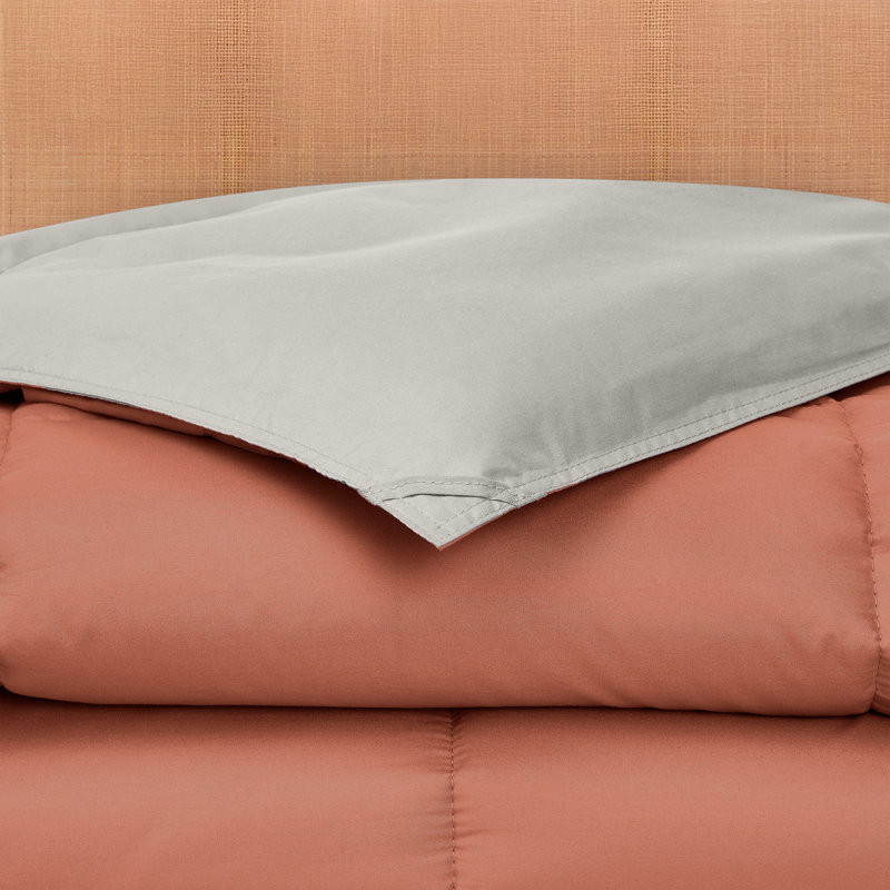 Modern Threads Comforter Duvet Insert, Reversible Quilted Down Alternative Comforter with Corner Tabs, All Season Bedding