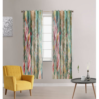 Rideau semi-transparent en polyester