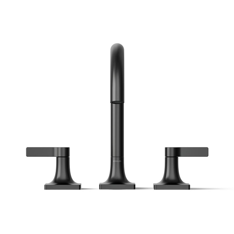 Deck Mounted Bath Faucet, Matte Black