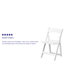 Resin Folding Chair with Slatted Seat