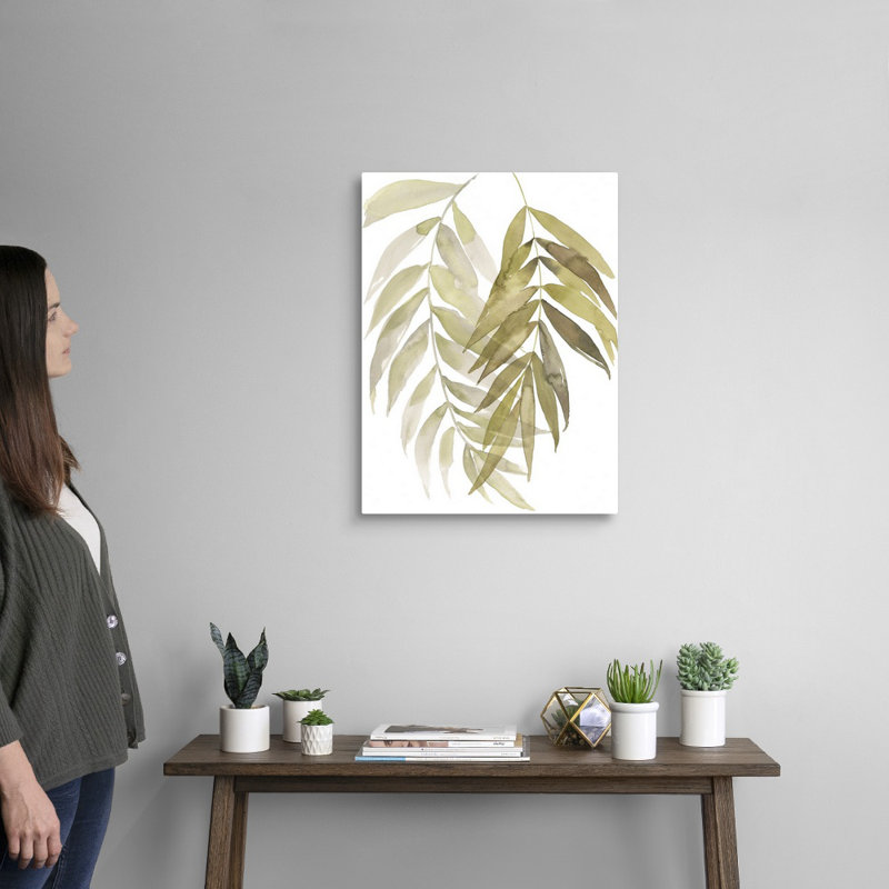 «Palm Embrace I», art mural sur toile, Toile tendue, H 24 po x l 18 po