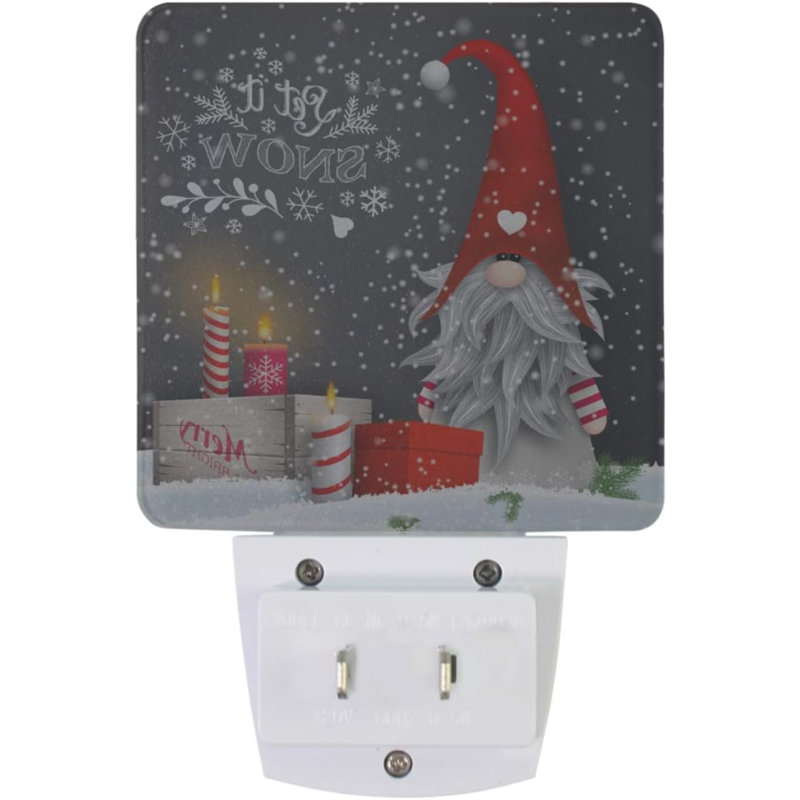 Veilleuse gnome de Noël 2 lumières