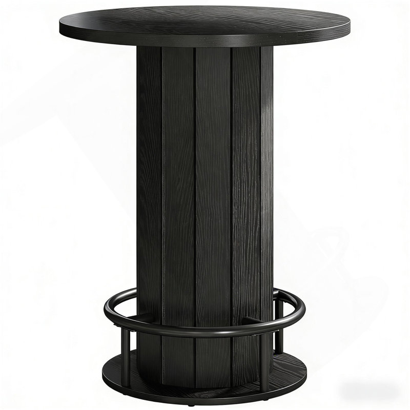 Table basse, table basse, table basse ronde, Noir