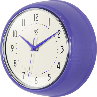Infinity Instruments LTD. Rétro horloge murale de cuisine Mid Century