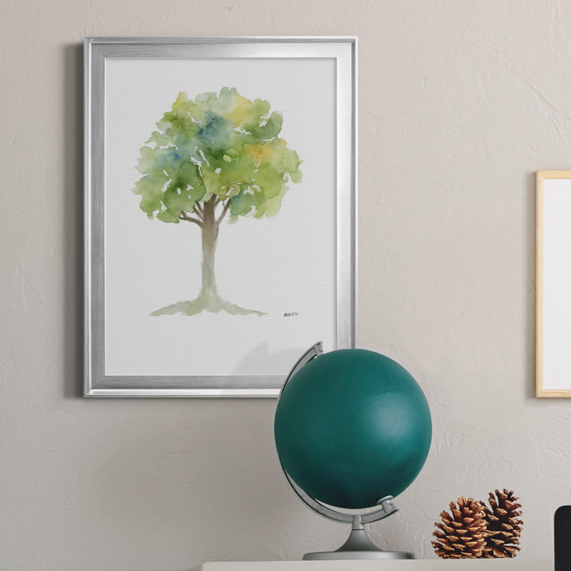 Larbre III - reproduction d'art sur toile, Toile avec cadre argenté, H 22,5 po x l 30,5 po x P 1,5 po