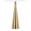 Lampe de table contemporaine en métal de 76 cm (30 po) avec revêtement en lin doré et blanc - Paquet de 2