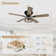 52'' Iris 5 - Blade Standard Ceiling Fan with Remote Control and Light Kit Included