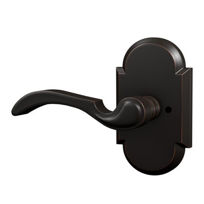 Levier d'intimité Bravura 903-G2 sur rosace arquée en bronze huilé - droite