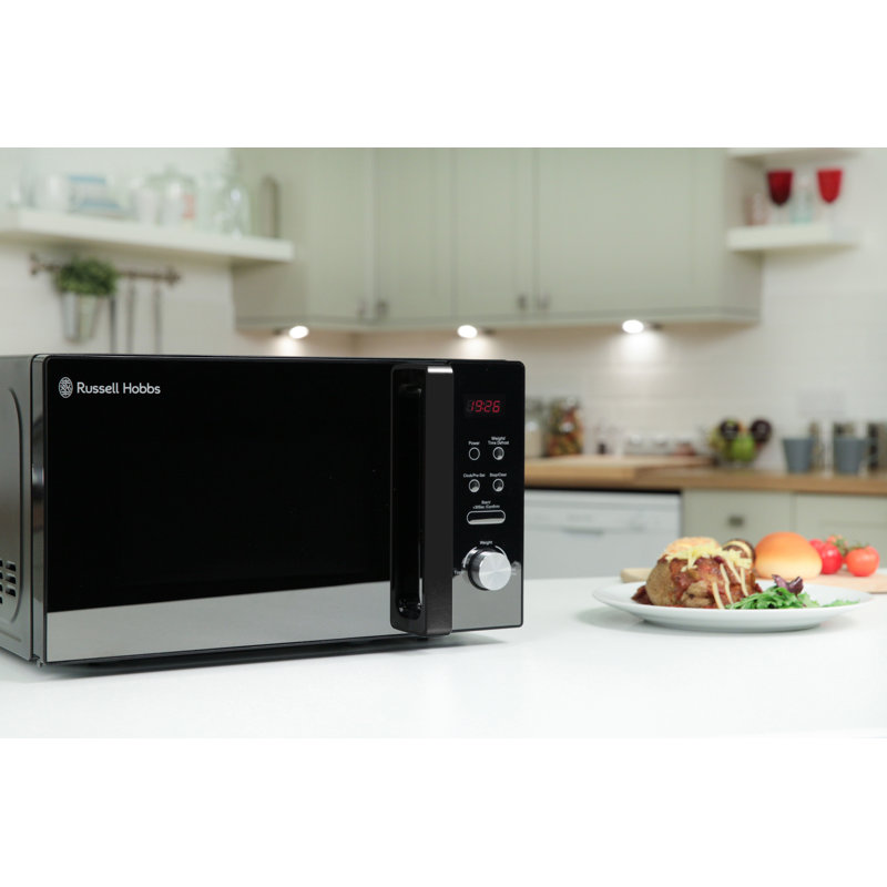 20 L 800W Countertop Microwave, Black