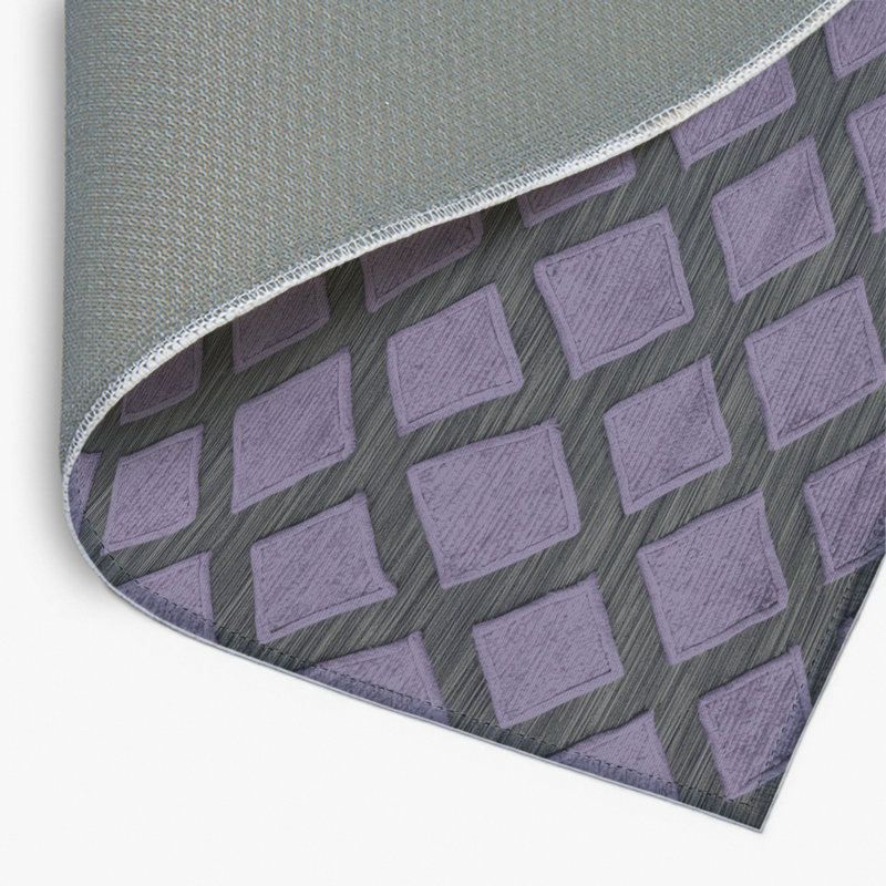 Tapis mauve intérieur et extérieur Trellis, Rectangulaire 8 pi x 10 pi