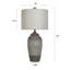 Lampe de table en résine Anzie