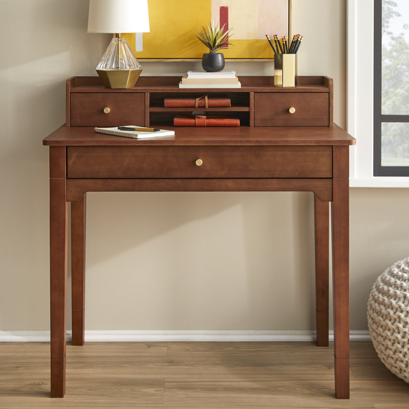 Keaton Desk with Hutch, Walnut