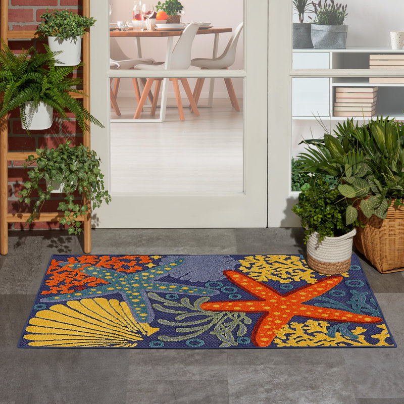 Jacksonport Power-Loomed Indoor/Outdoor Area Rug , Rectangle 2'8" x 4'