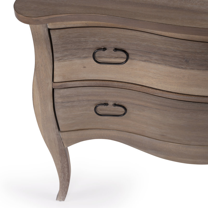 Easterbrook 2 Drawer Accent Chest, Natural Mango