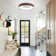 Walnut Finish Large LED Flush Mount (Set of 2)