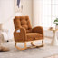 Chaise berçante d'appoint rembourrée 1 place avec repose-pieds BEIMO-510288781