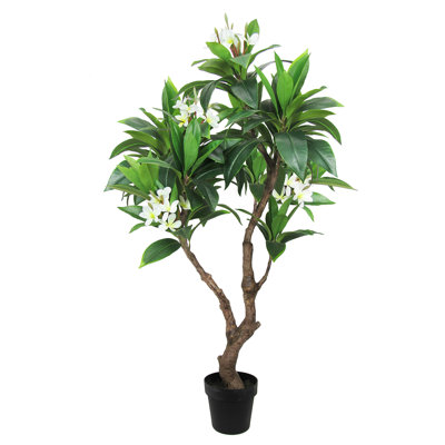 Plumeria artificiel en pot 57 po