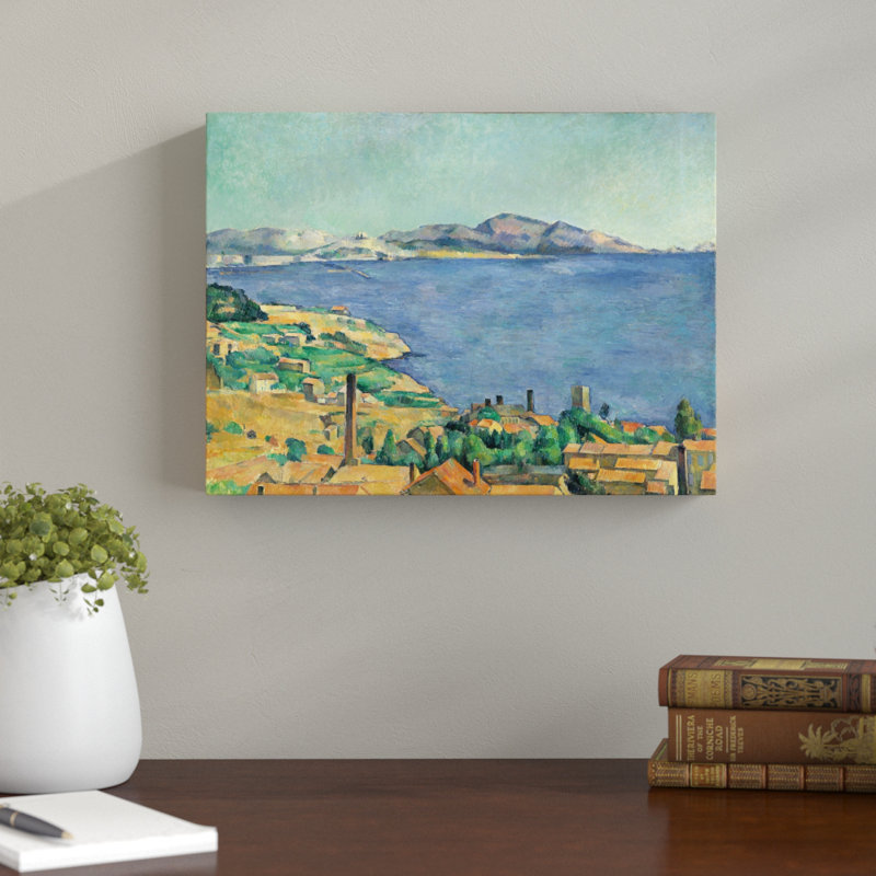 The Bay Of Marseille by Paul Cezanne - Wrapped Canvas Print, 51cm H x 77cm W