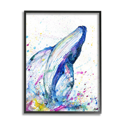" Splashing Whale Bubbles Marine " by Marc Allante